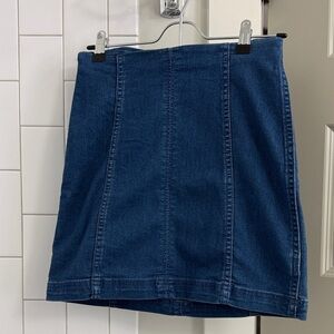 Free People Modern Femme denim mini skirt